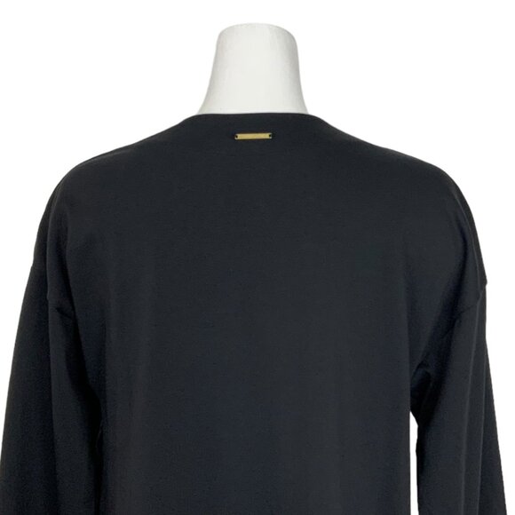 Gymshark x Whitney Simmons Oversized Robe XS Black Open Front Athleisure Lounge - Picture 9 of 12